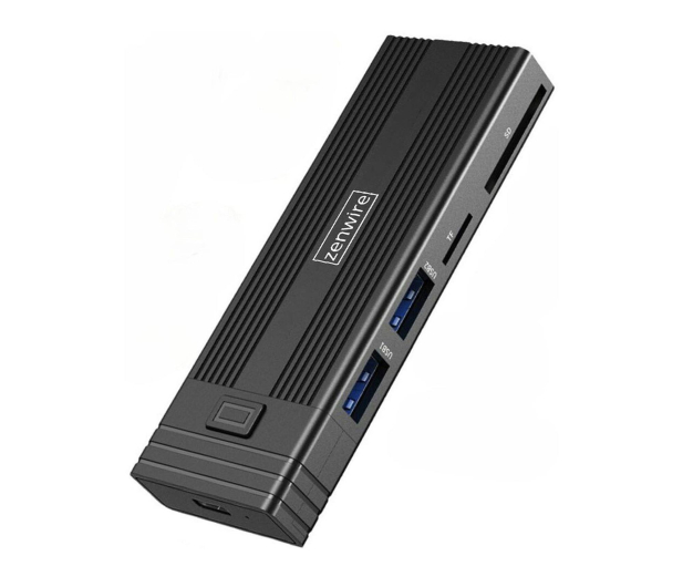 Zenwire Obudowa na dysk HUB USB-C 7w1 SSD M.2 NVME PCIE SATA SD - 1604620 - zdjęcie